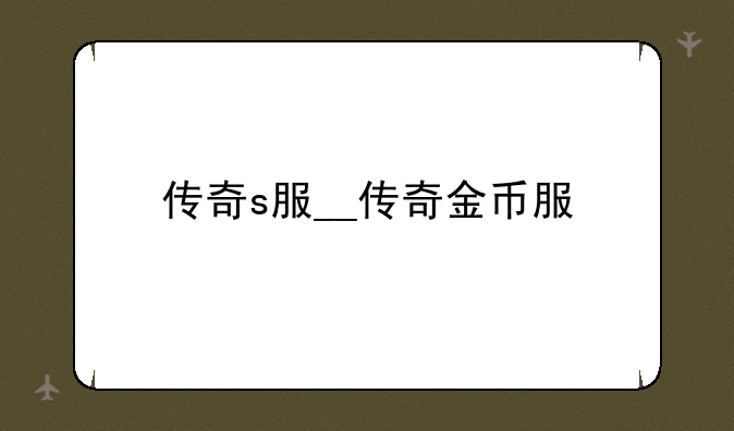 传奇s服__传奇金币服