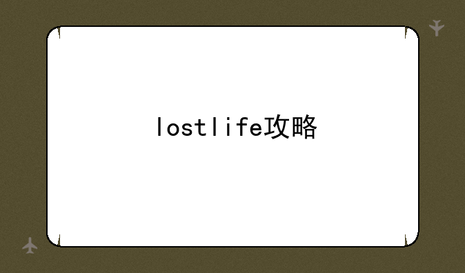 lostlife攻略